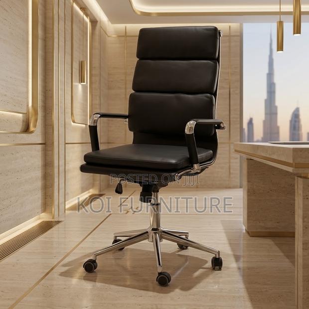 Executive Chairs | Leather Adjustable High Back | Reclining Chair - thumbnail 2