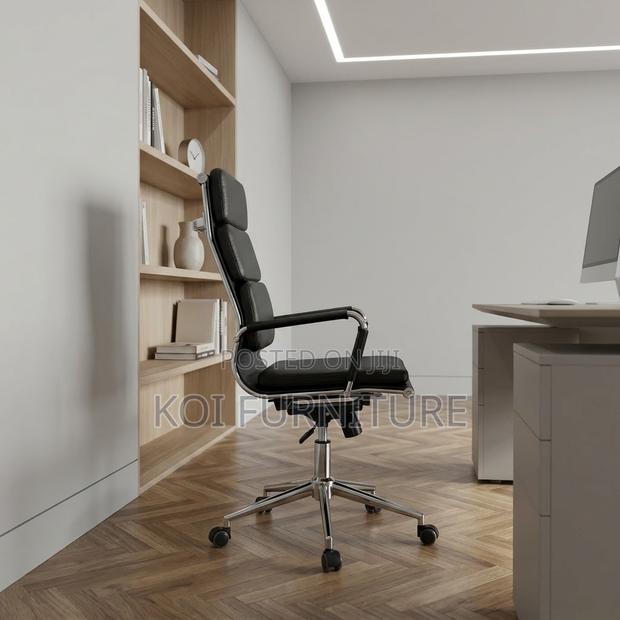 Executive Chairs | Leather Adjustable High Back | Reclining Chair - thumbnail 4