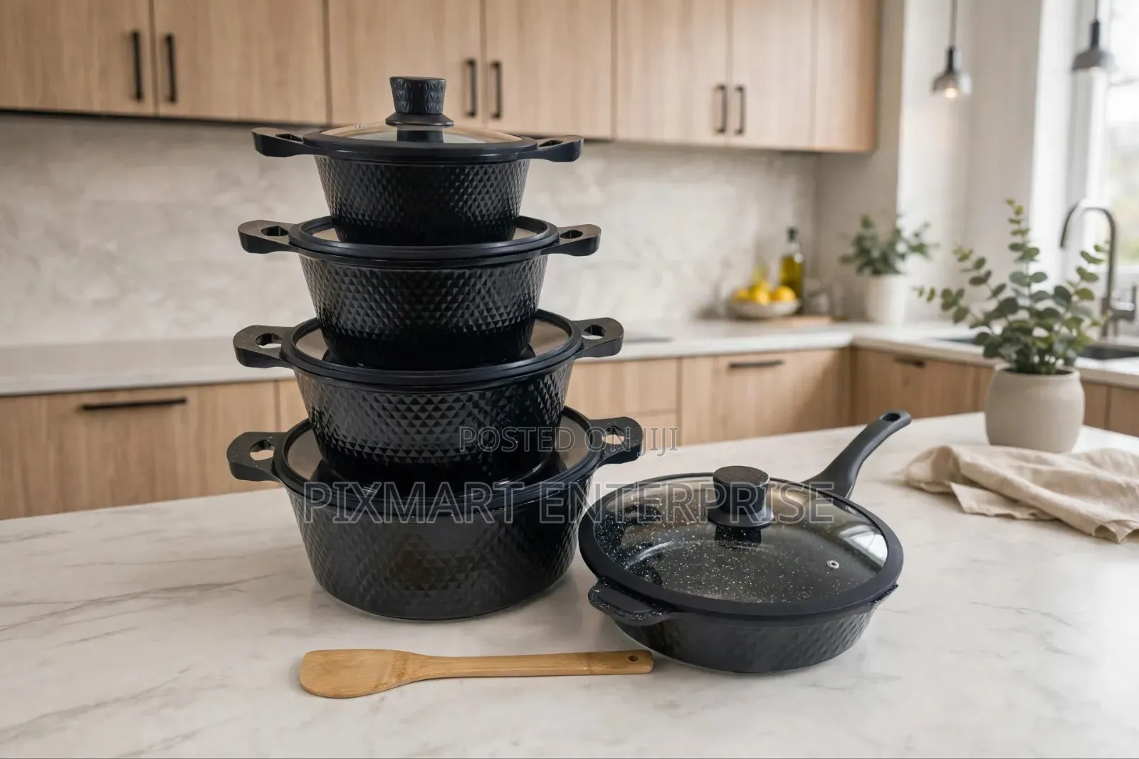 Bosch 11pcs Cooking Pots Set With Silicone Covers