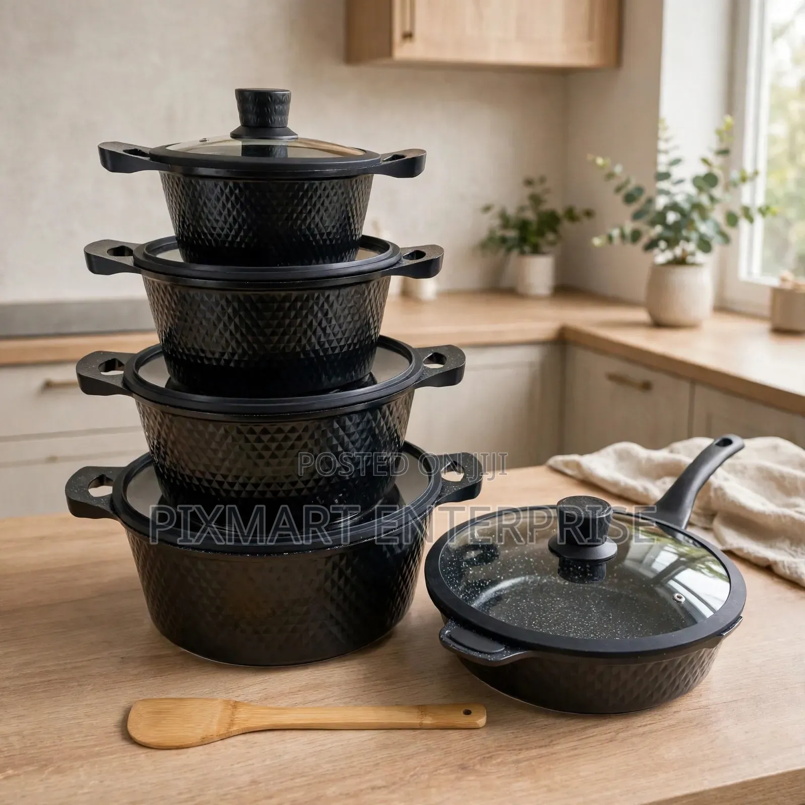 11 Piece Bosch Kitchen Cookware Set With Silicone Lids
