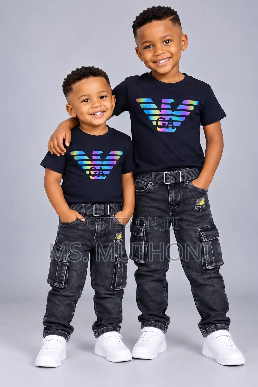Armani Tshirt + JEANS AGE 3-9yrs