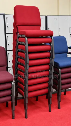 Red Padded Visitor Chair | Training and Conference Chair