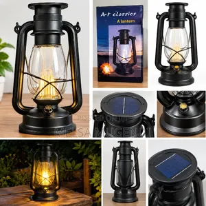 Large Vintage Solar Lantern for Garden