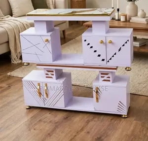 Modern 4 Feet Istanbul TV Cabinet With Marble Finish