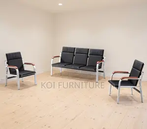 Executive Sofa Sets | Armed High Back Leater 5 Seater Sofa Set