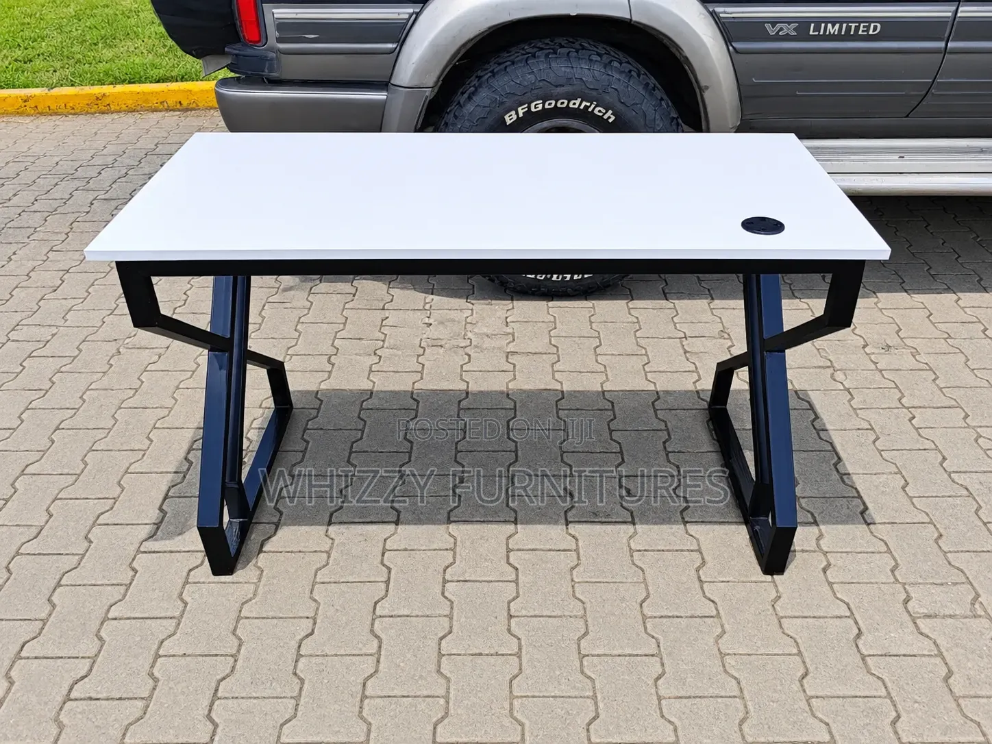 Modern Metallic Stand Desk