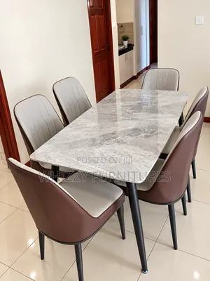 Marble Dining Table With Six Chairs