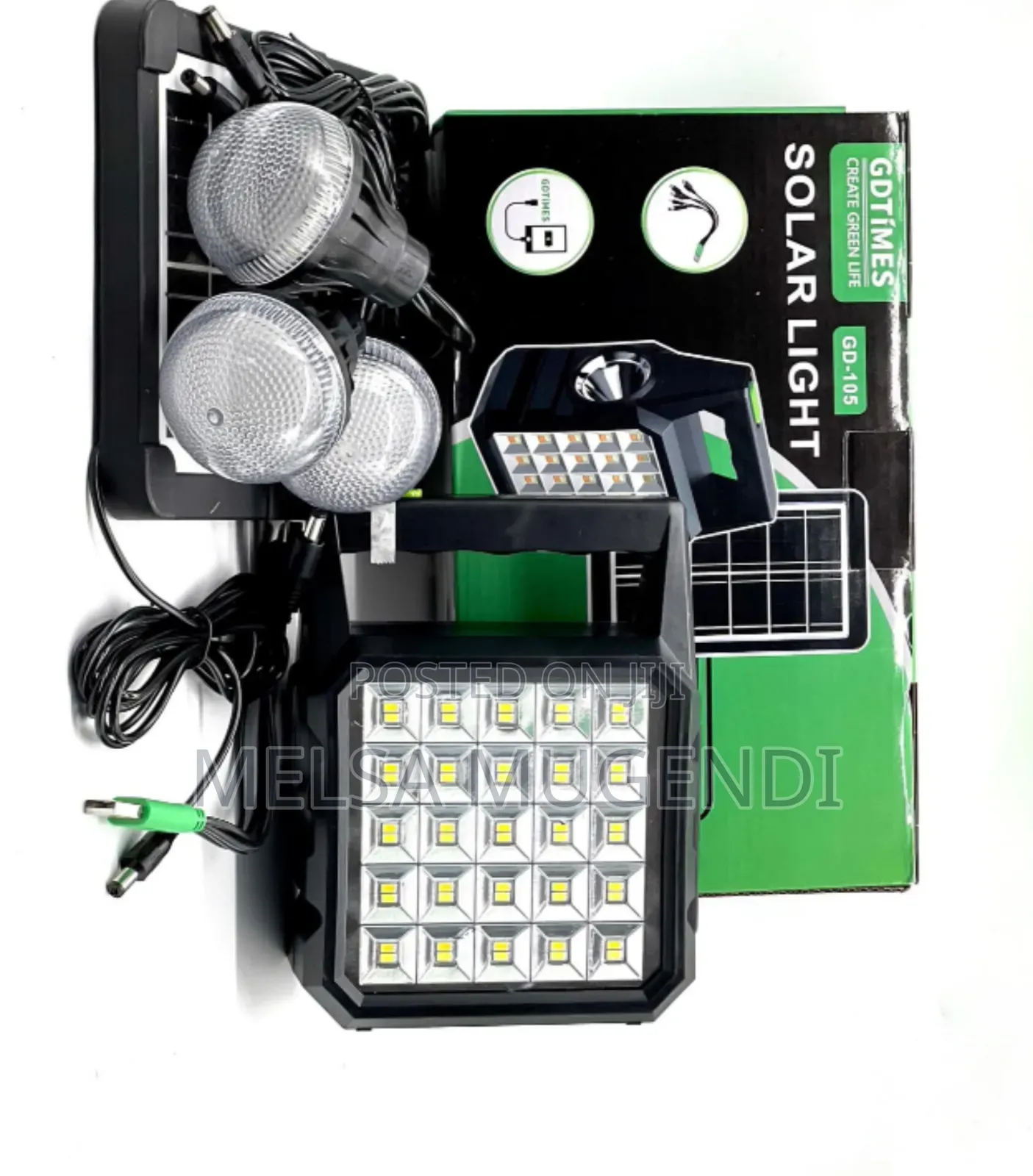 GDTIMES Portable Solar Power System With Lights