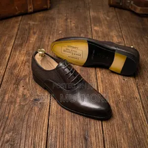 John Foster Brown Leather Oxford Dress Shoes :39-46