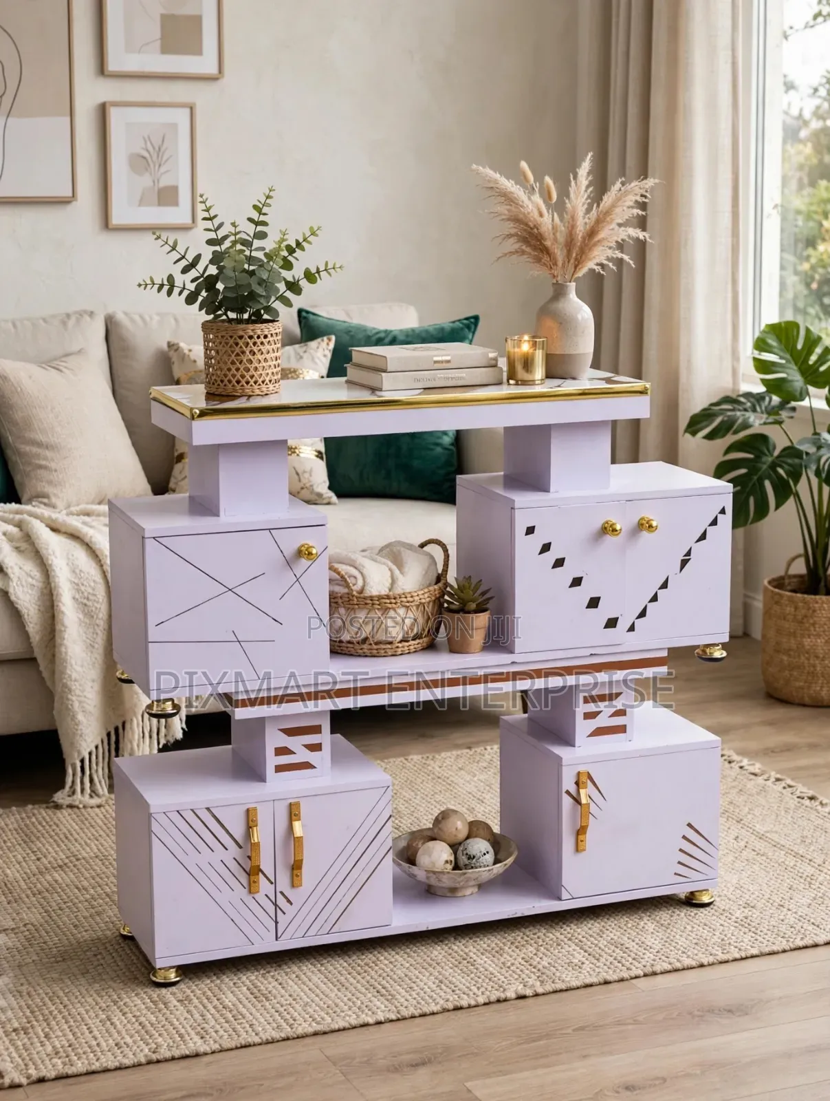 Istanbul 4ft Marble Finish TV Stand for Modern Homes