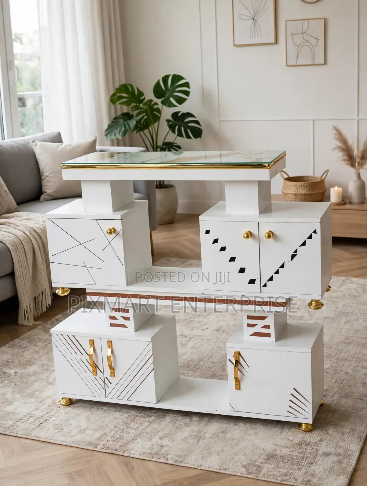 Istanbul 4ft Marble Finish TV Stand for Modern Homes