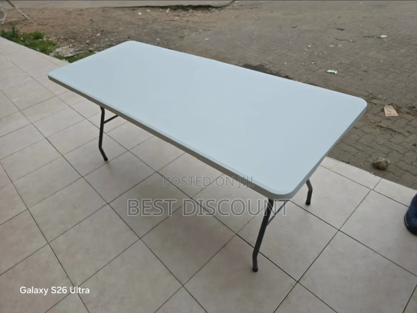 White Folding Table – Strong, Portable and Durable