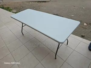 White Folding Table – Strong, Portable and Durable
