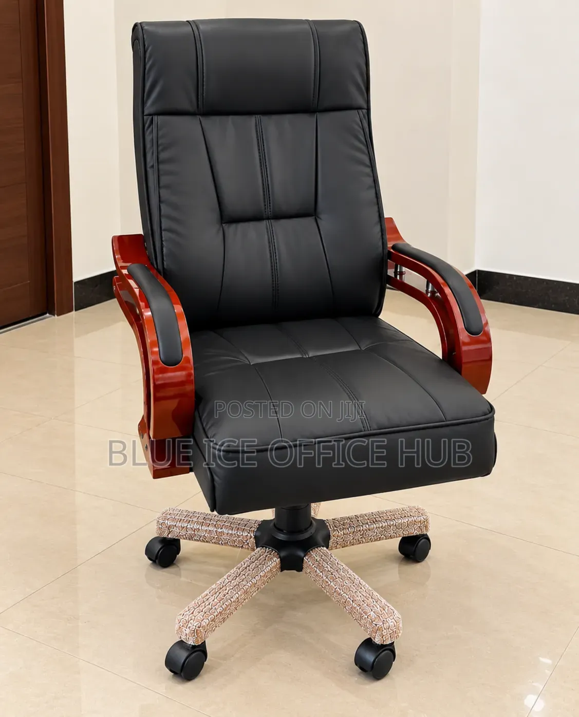Black Leather Executive Chair