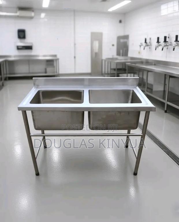Double Compartment Stainless Steel Sink - main view