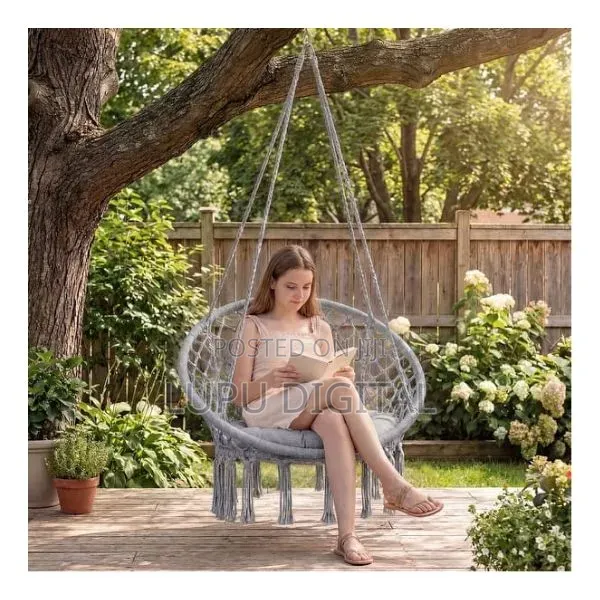 Macrame Hanging Swing Chair/ Hammock With Fringe