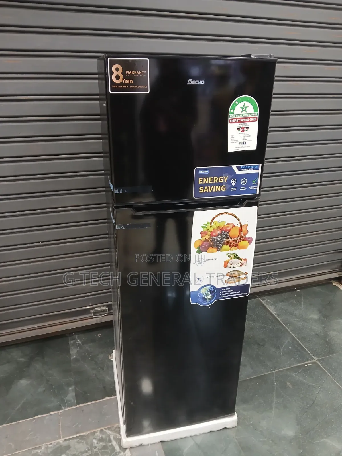 Decho 188L Double Door Direct Cool Refrigerator