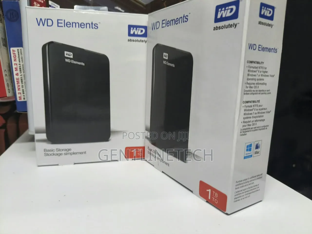 Western Digital 1TB External Hard Drive for Laptop