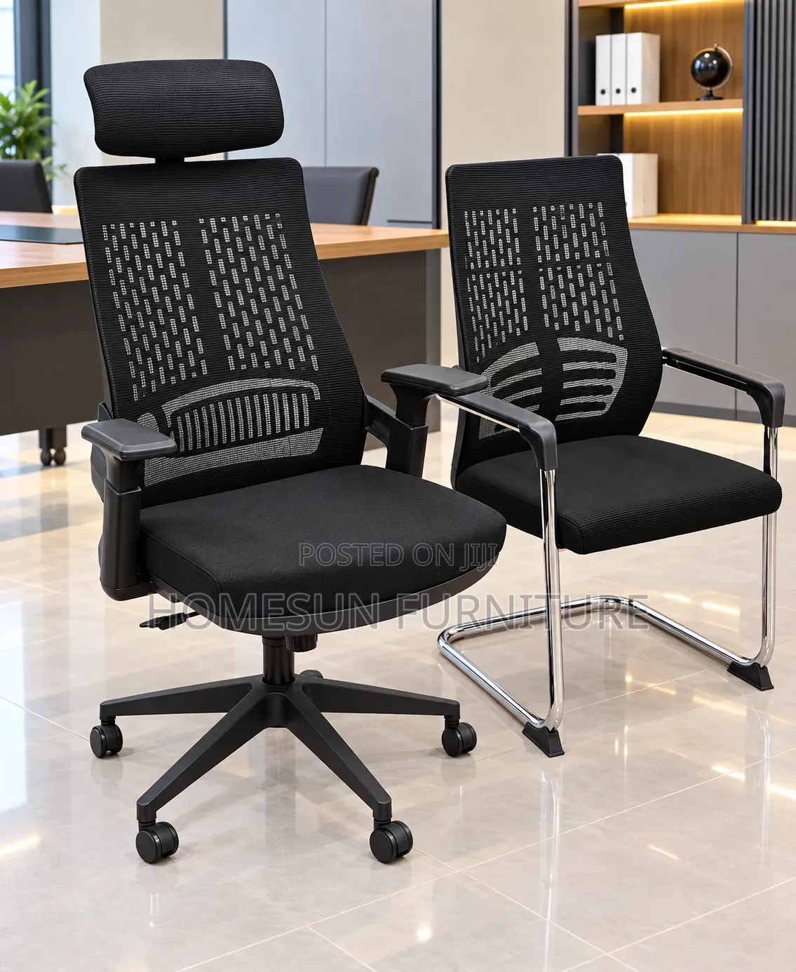 Office Chair Black Mesh Ergonomic Office Seating