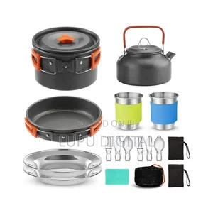 All in 1 Camping Cookware Set Equipment for 2 People
