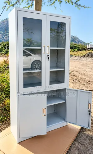 Glass Door Steel Office Cabinet