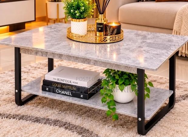 Imported Executive Marble Top Coffee Table at - main view