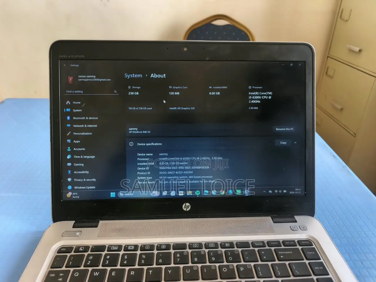 Laptop HP EliteBook 840 G3 8GB Intel Core i5 SSD 256GB
