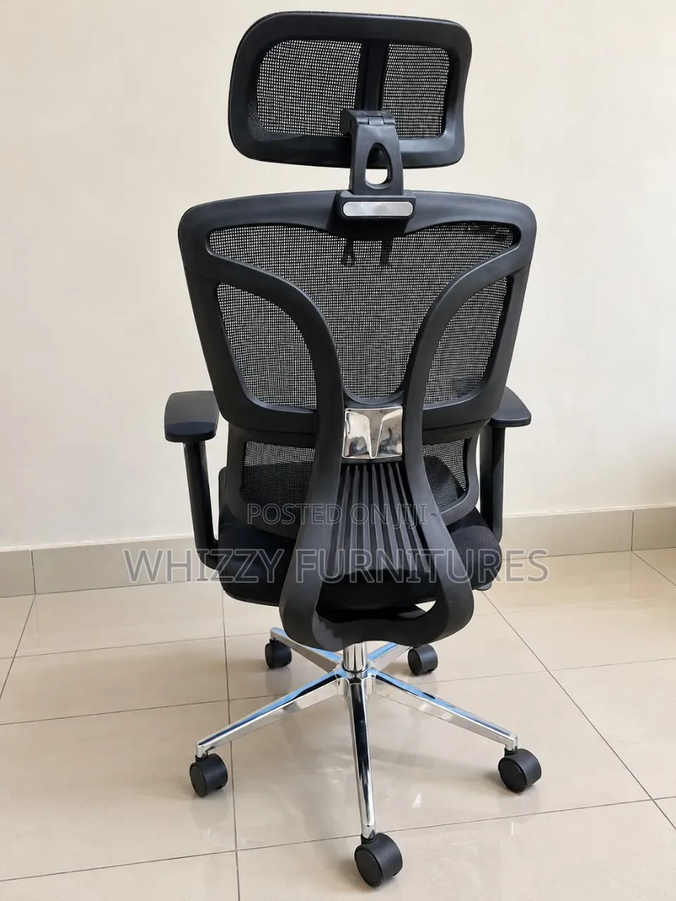 Executive Ergonomic Office Chair With Headrest – Black