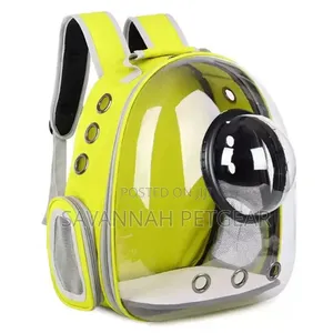 Transparent Space Capsule Pet Carrier Backpack for Small Cats and Dogs