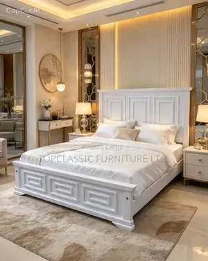 Black Panel Bed 5x6+ Mattress Quality 3D