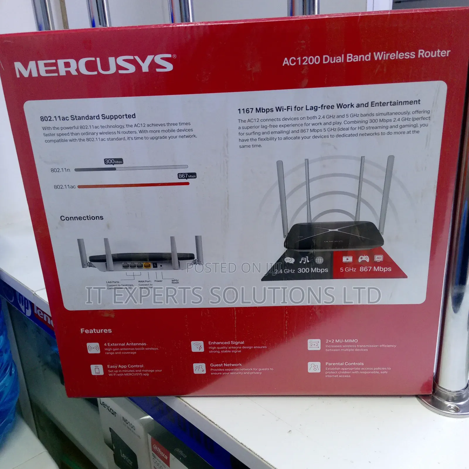 Mercusys AC12 AC1200 Dual Band Wireless Router