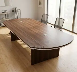 Office Table : 6-Person Walnut Meeting Table