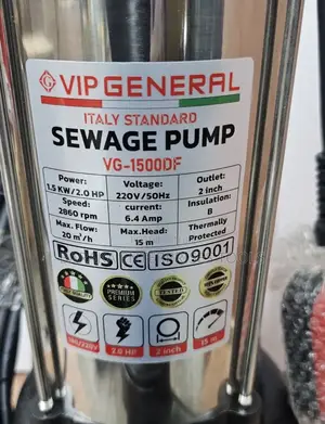 2hp Sewage Submersible Water Pump-Assured