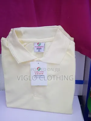 Dotted Cream Plain Poloshirts Available