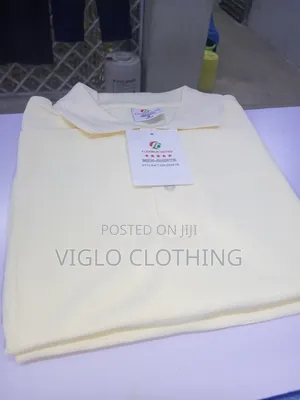 Dotted Cream Plain Poloshirts Available