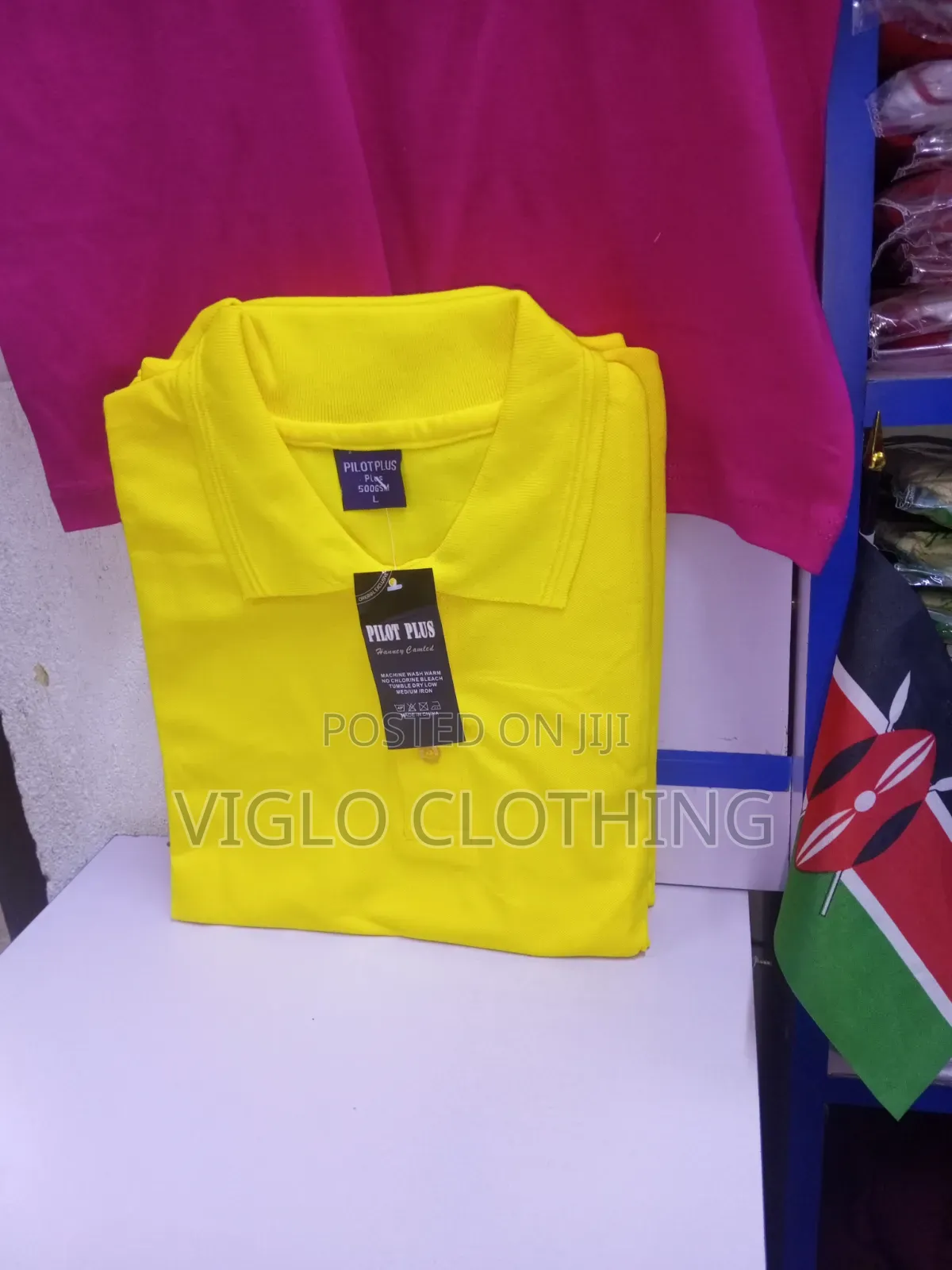 Yellow Plain Colourful Poloshirts Available