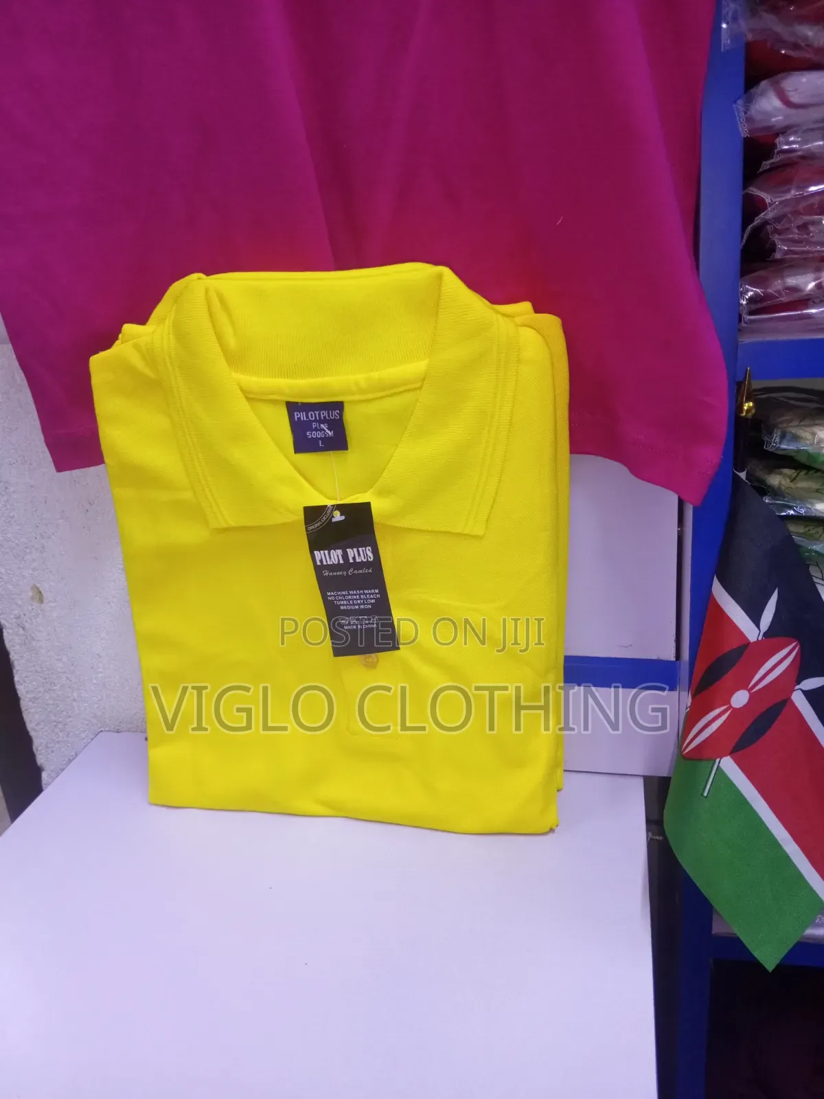 Yellow Plain Colourful Poloshirts Available