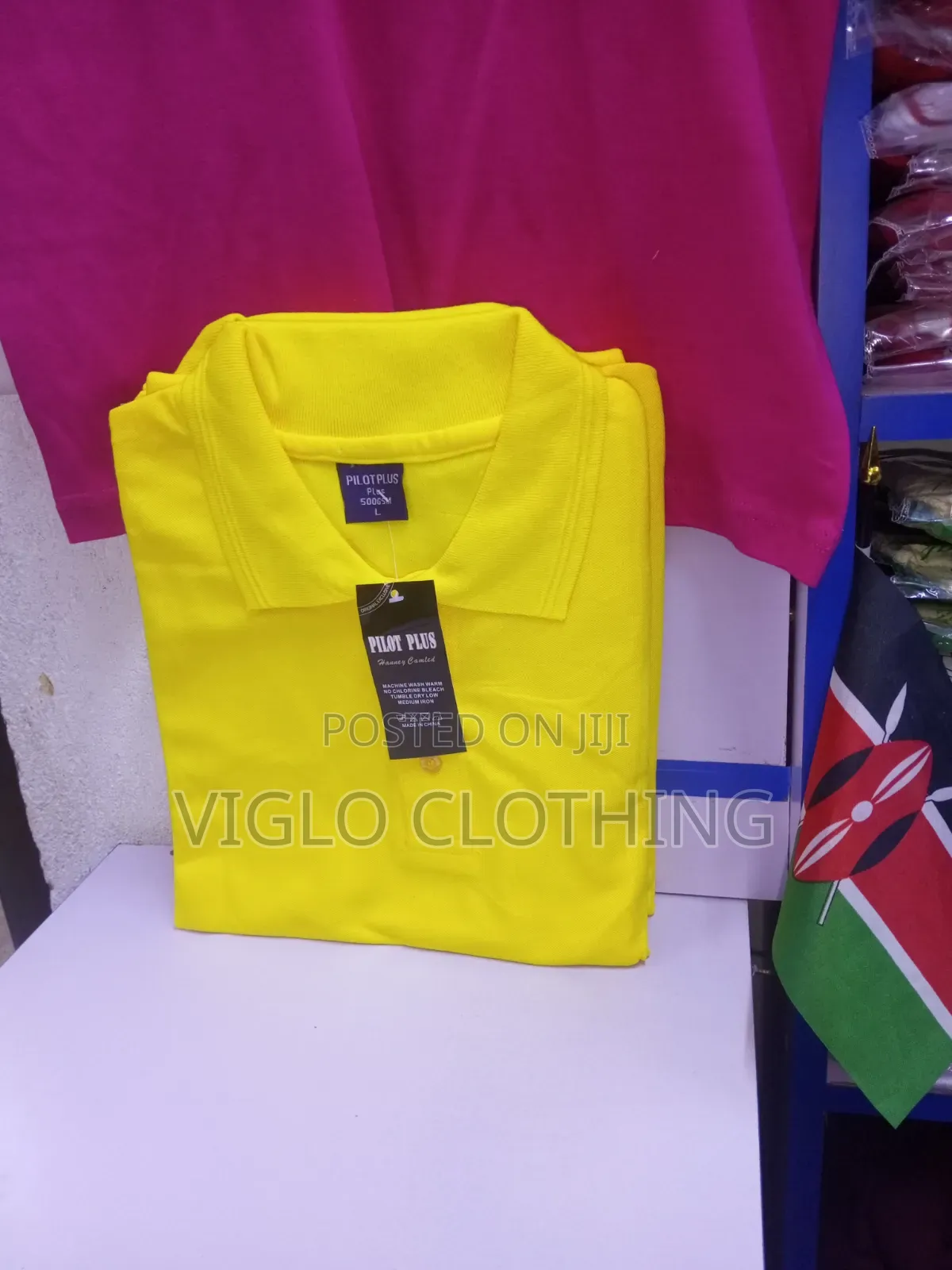 Yellow Plain Colourful Poloshirts Available