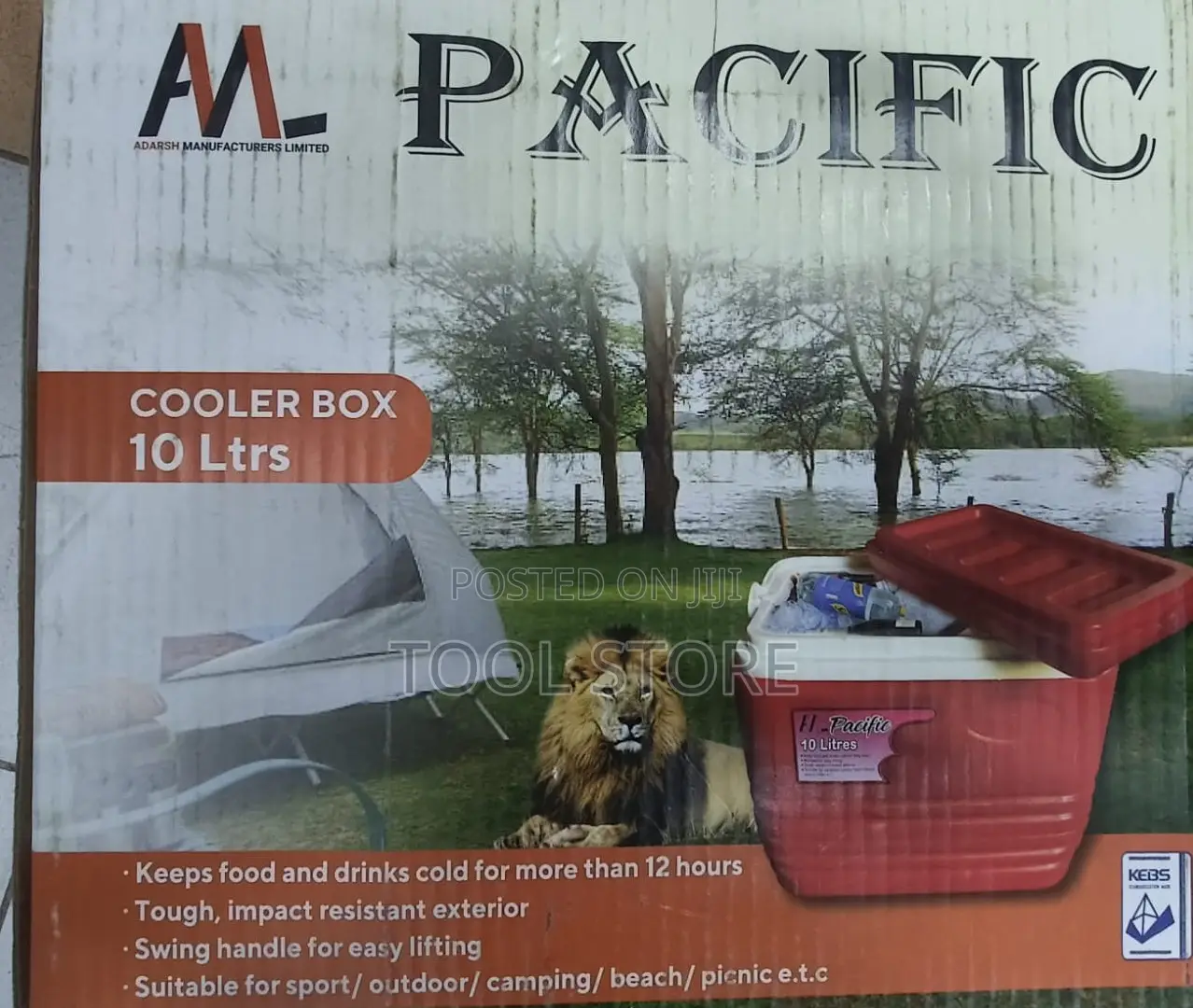 Pacific 10-Litre Cooler Box/Insulated Food and Beverage Storage Box