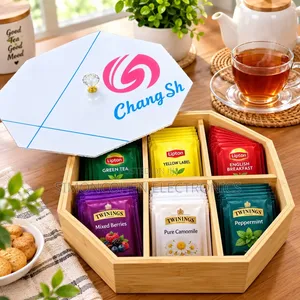 Hexagonal 6 Compartments Tea Bag Organizer