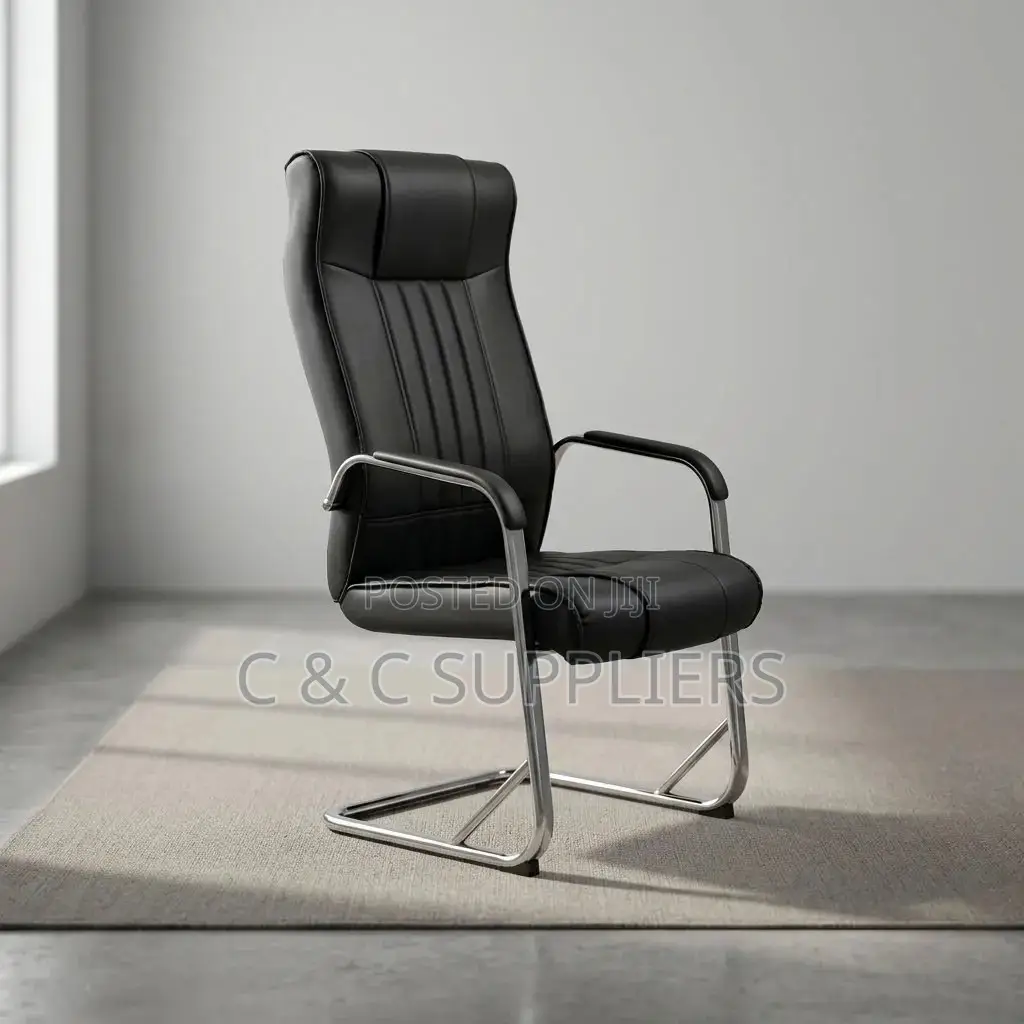 High Back Leather Reception Chair