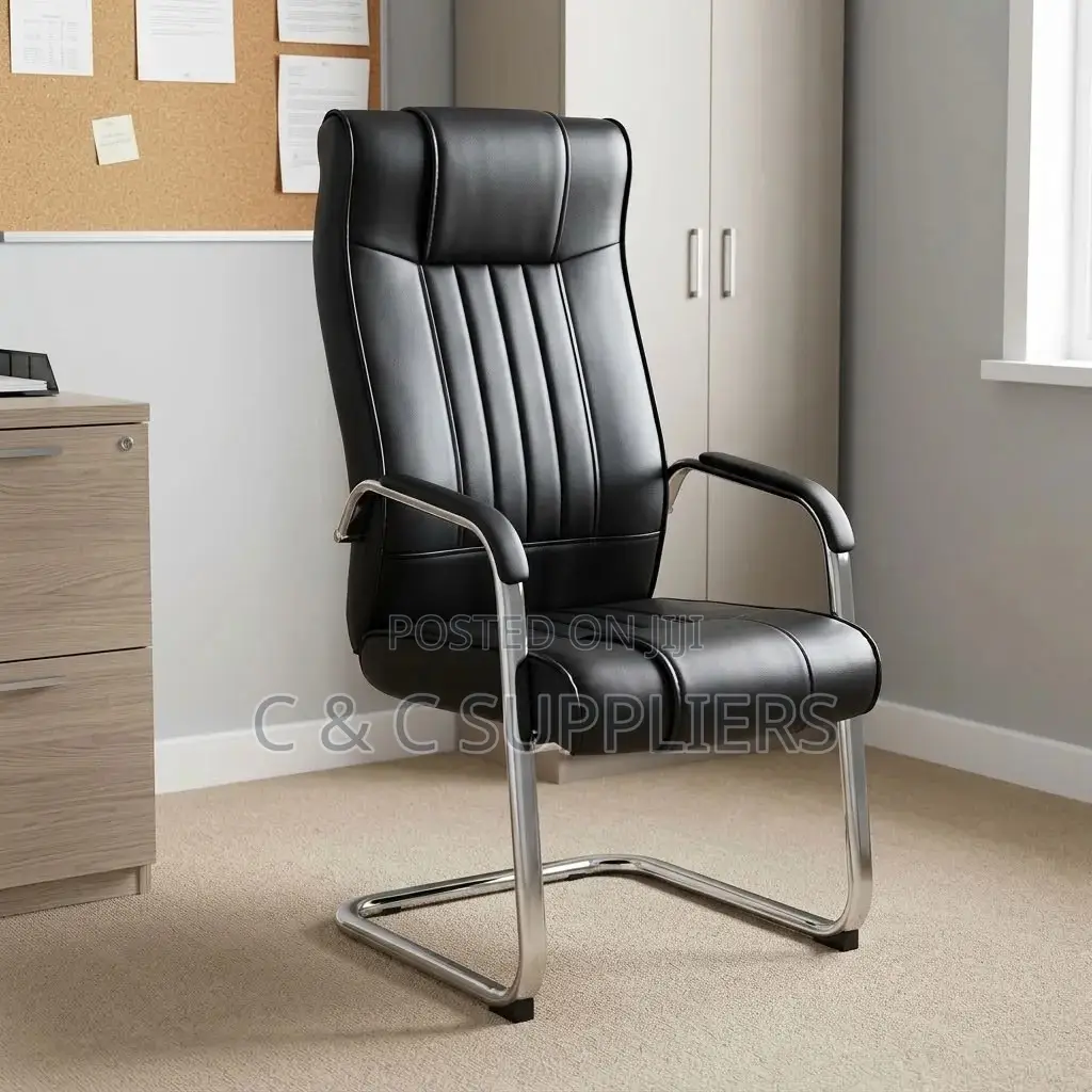 High Back Leather Reception Chair
