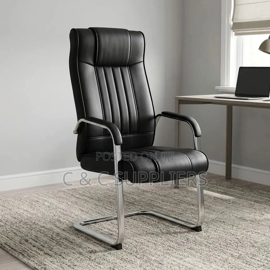 High Back Leather Reception Chair