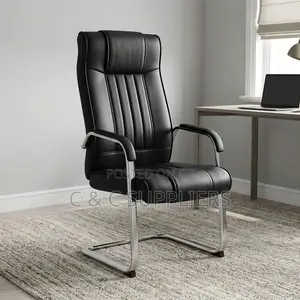High Back Leather Reception Chair