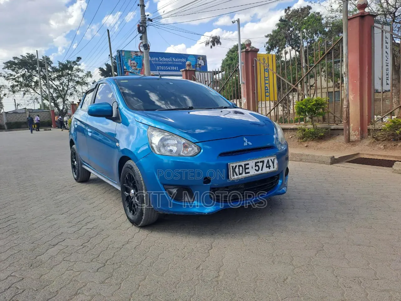 Mitsubishi Mirage DE 4dr Hatchback (1.2L 3cyl 5M) 2014 Blue