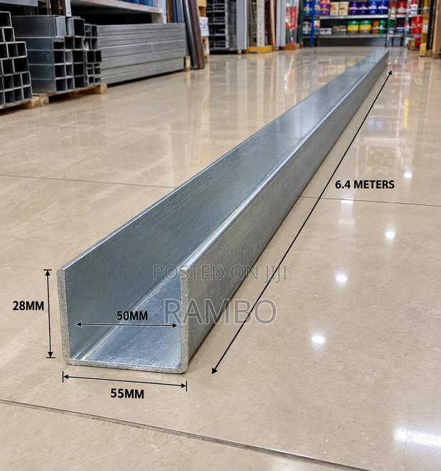 U-Channel Steel 6.4 Metres | 55mm × 28mm | Quality Materials