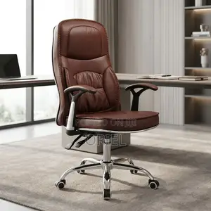 Office Chair : Brown Leather Task Generic Chair
