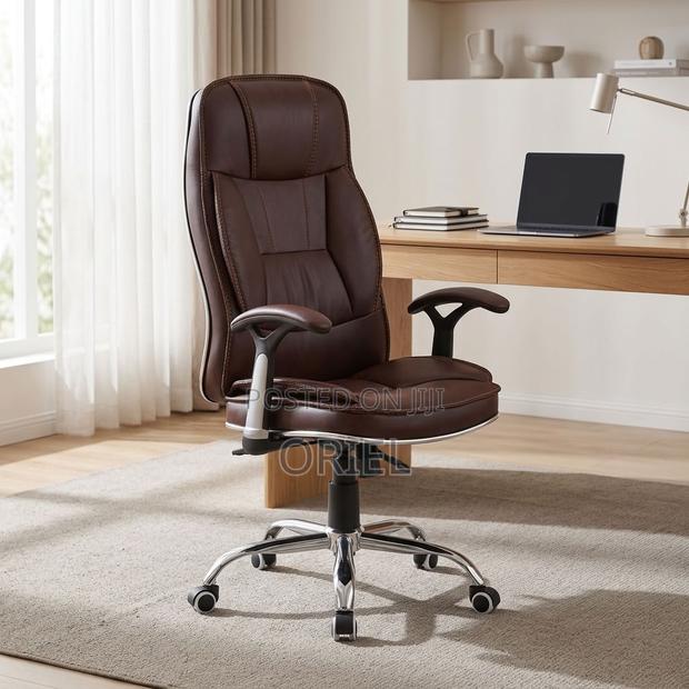 Office Chair : Brown Leather Task Generic Chair - thumbnail 20