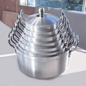 Tornado 14PCS Aluminum Cooking Pot Set – 7 Pots With Lids,