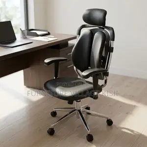 Dual Leather Orthopedic Office Chair